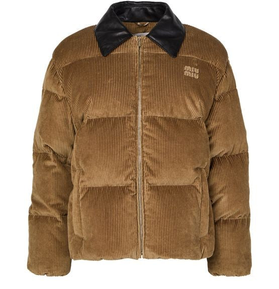 MIU MIU Corduroy puffer jacket - Image 1