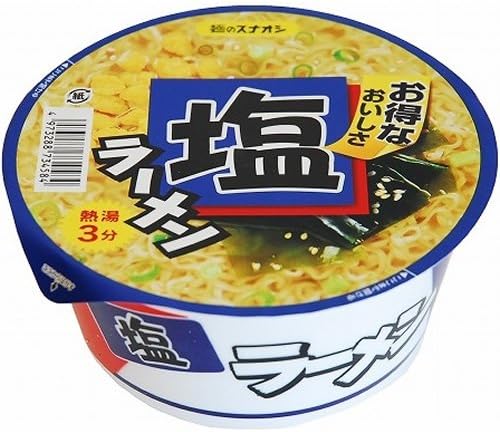 Noodle Sunaoshi Salt Ramen Cup, 12 Pieces