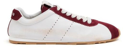 MIU MIU ナッパレザー製 バイカラースニーカー - Image 1