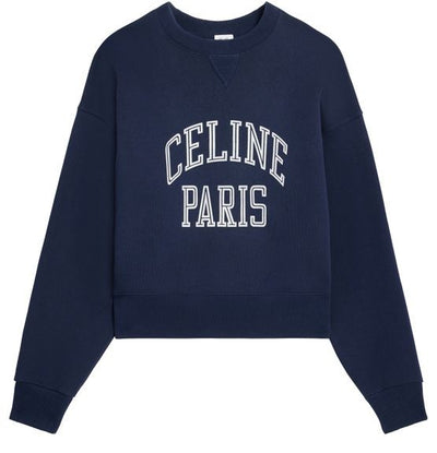 CELINE Loose sweatshirt in cotton fleece