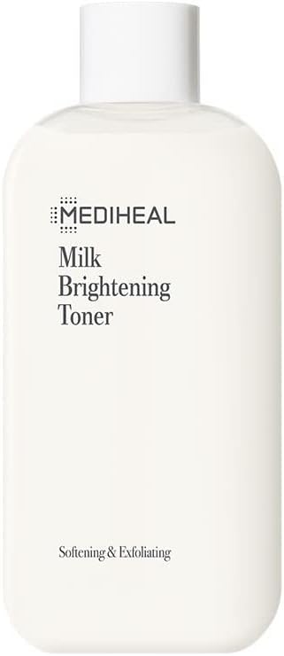 MEDIHEAL: Milk Brightening Toner, 10.1 fl oz (300 ml), Milk Brightening Toner 10.1 fl oz (300 ml)