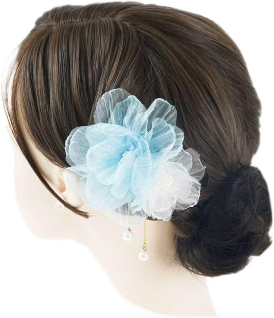 lalabeauty Yukata, Hair Ornament, Pearls, Kimono, Hair Ornament, Fireworks Festivals, Simple, Flowers, Short, Hakama, Coming-of-age Ceremonies, Graduation Ceremonies, Front Photo Shoots, Brides