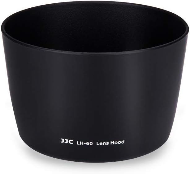 JJC Compatible Canon ET-60 Lens Hood for Canon EF 75-300mm f/4-5.6 III USM/EF-S 55-250mm f/4-5.6 IS II Lens Ф58mm Protective Filter and Lens Cap