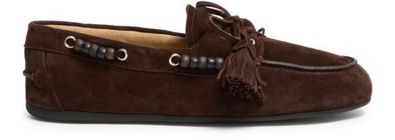 MIU MIU Suede loafers with tassels - Image 1