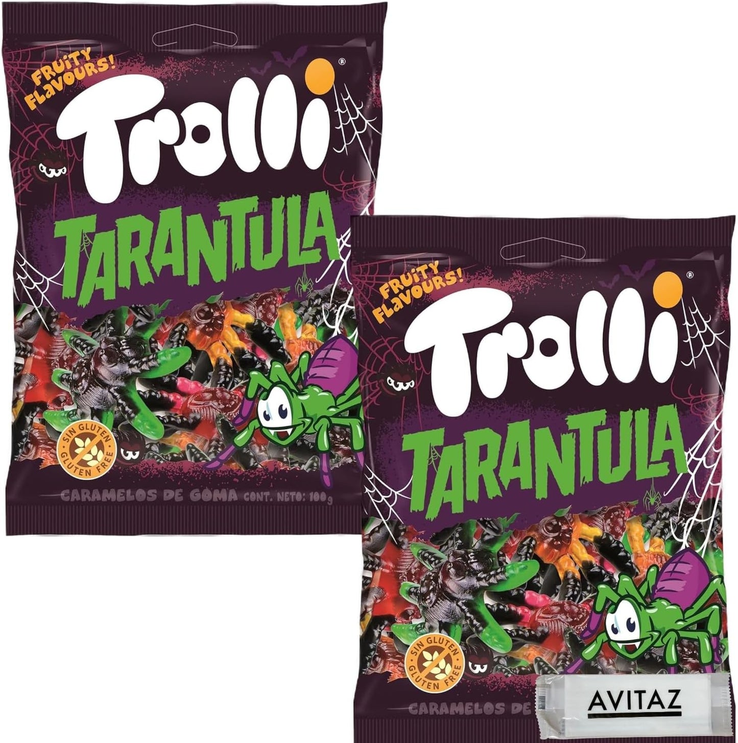 Trolli Trolli Tarantula, 3.5 oz (100 g) x 2 Bags, Funny Gummies
