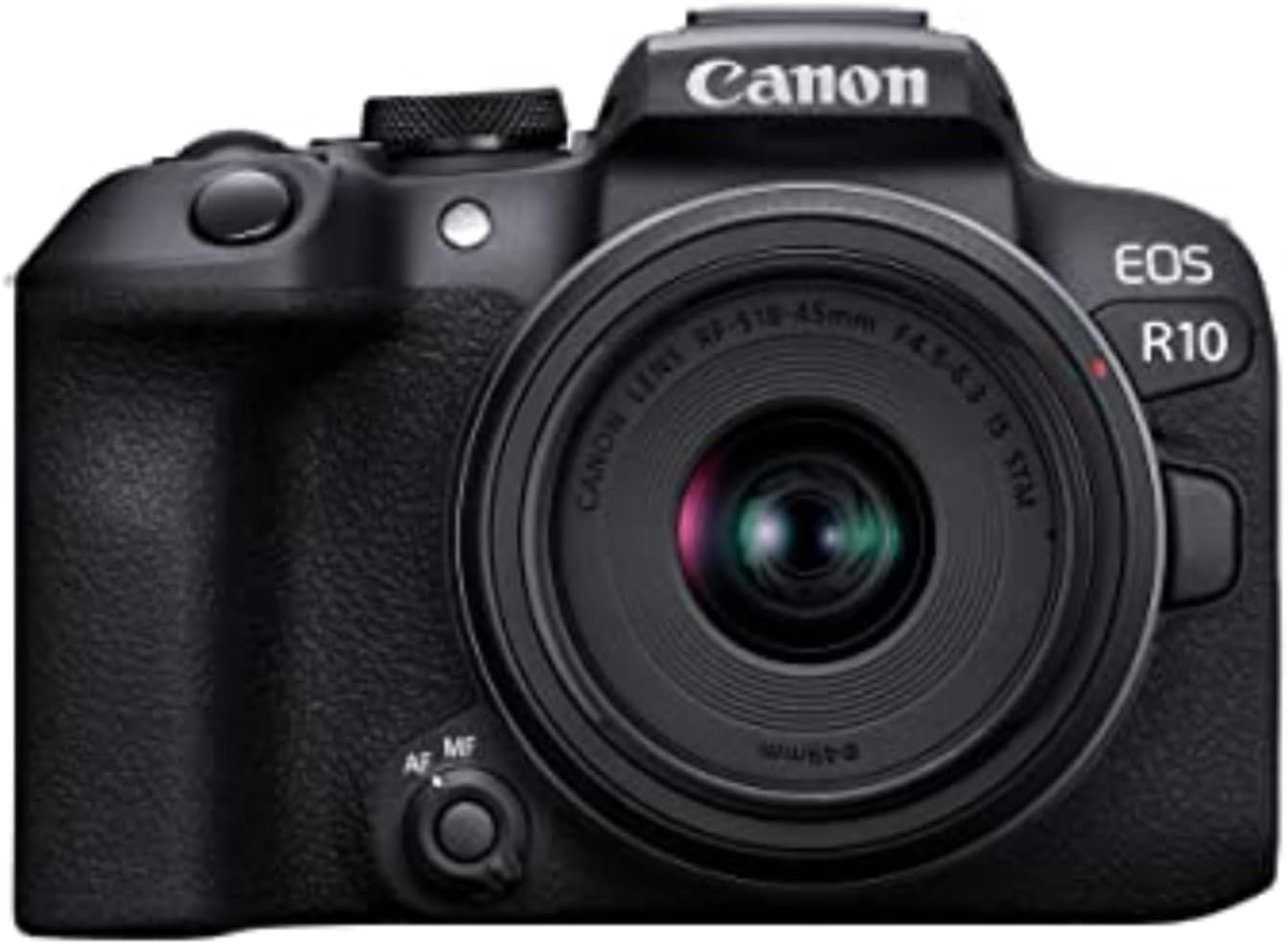 Canon EOS R10 Mirrorless Camera RF-S18-45mm F4.5-6.3 is STM Lens Kit Hybrid Camera 24.2MP CMOS (APS-C) Sensor for 4K Video Vlog Camera Content Creator (Black)