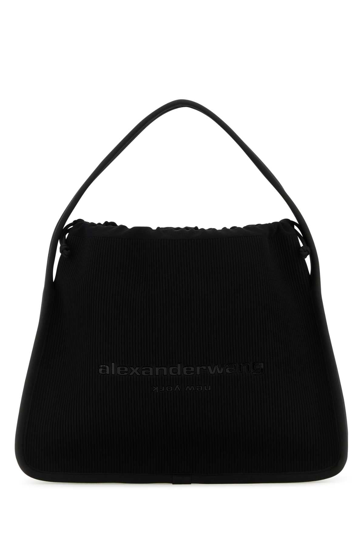 Alexander Wang アレクサンダーワンブラックファブリックラージライアンハンドバッグ - Image 1