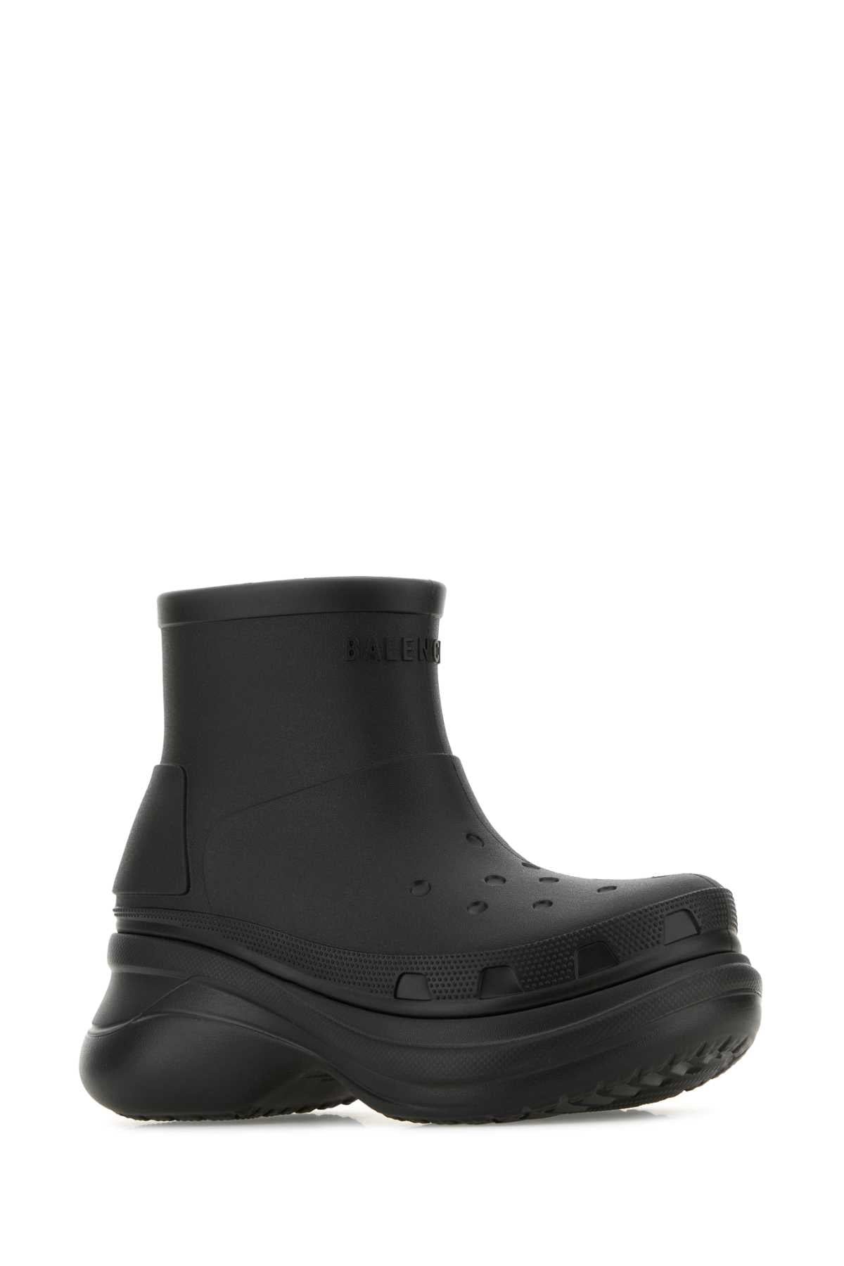 Balenciaga Black Rubber Balenciaga XCrocsâ„足首ブーツ - Image 1