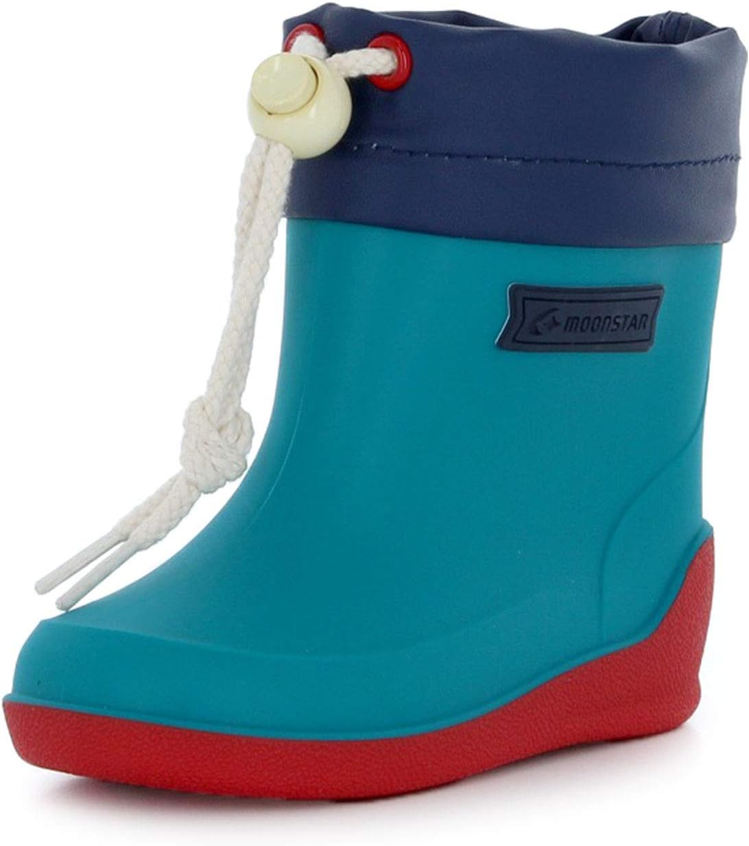 Moonstar RB B02 Multi Rain Boots, Made in Japan, Non-Slip, 5.1 - 7.5 inches (13 - 19 cm), Kids, Multi