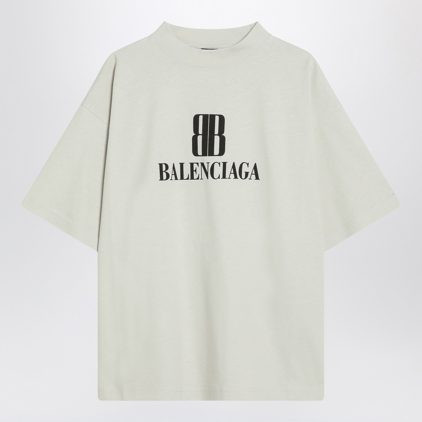 Balenciaga バレンシアガホワイトナノBBミディアムフィットTシャツ - Image 1