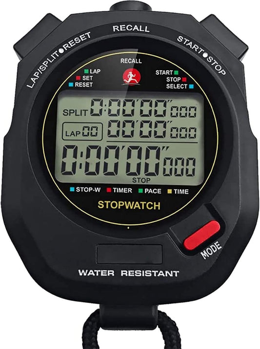 WDX- Stopwatch Timer Training Sports Professional Gaming Fitness Timer Sport Running Watch Accurate