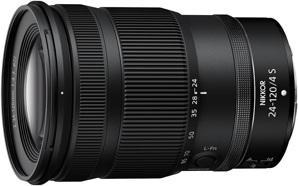 Nikon NIKKOR Z 24-120mm f/4 S Z Mount Standard Zoom Lens Fits Full Size S-Line NZ24-120 Nikon Black