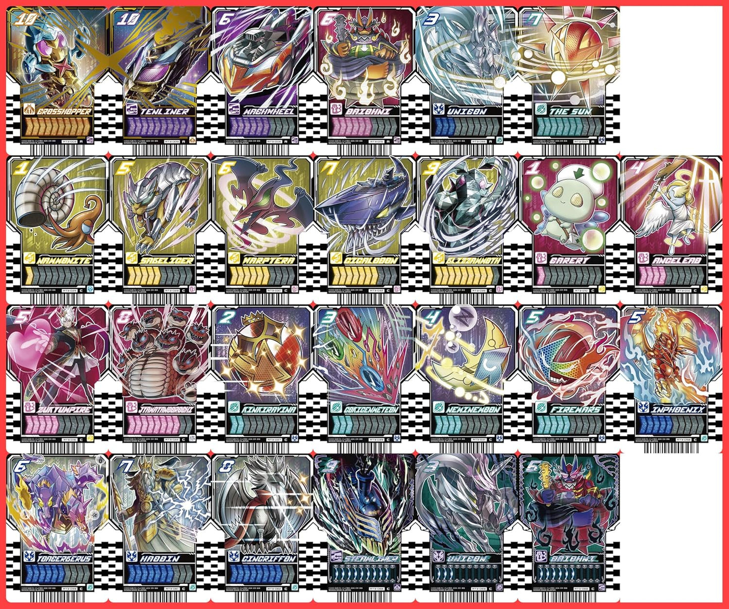 Ride Chemey Leka 31 Piece Set Ancient Occult Cosmic Fantastic Daybreak Replica Kamen Rider Gatchard Gotcher Driver Transformation Belt