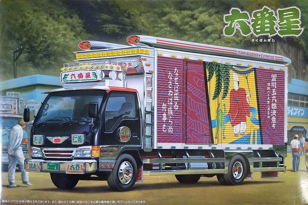 青島文化教材社 1/32 2tデコトラ No.02 六番星 保冷車