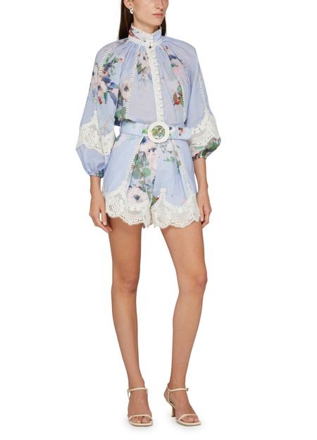 ZIMMERMANN Everley レーストリム タックショートパンツ - Image 2