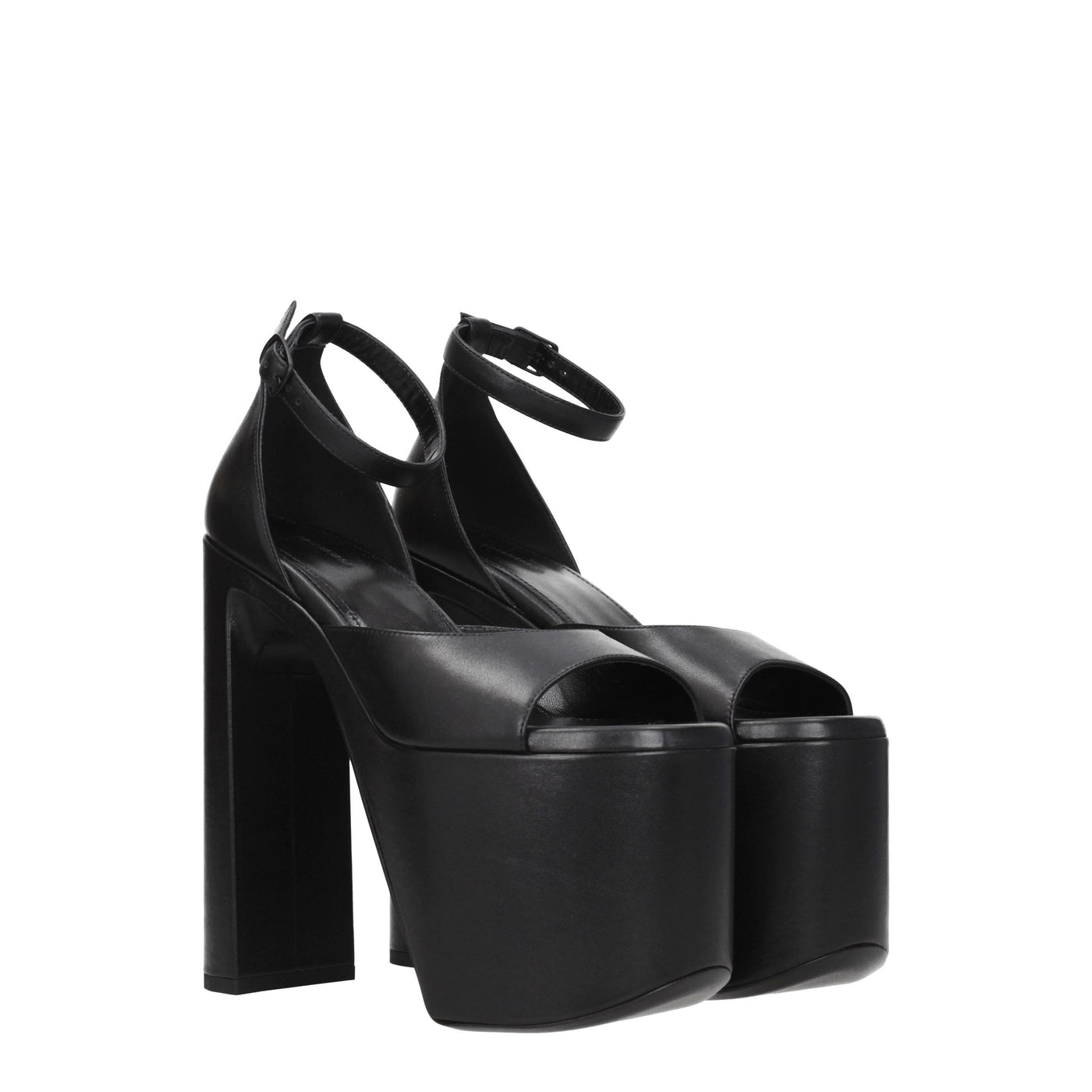 Balenciaga バレンシアガサンダルレザーブラック - Image 2
