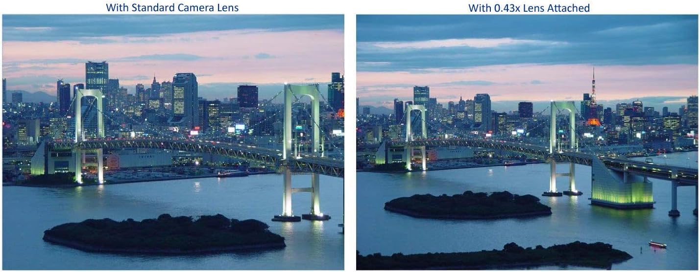 Wide Angle Lens for Canon VIXIA HF G20, HF G30, HF G40, HF G50, HF G60 (0.4X)