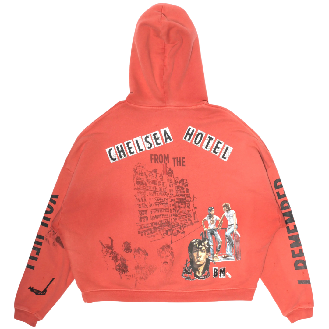 PALY 'CHELSEAY HOTEL' RED HOODIE