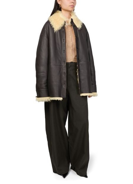 ACNE Shearling shirt jacket - Image 2