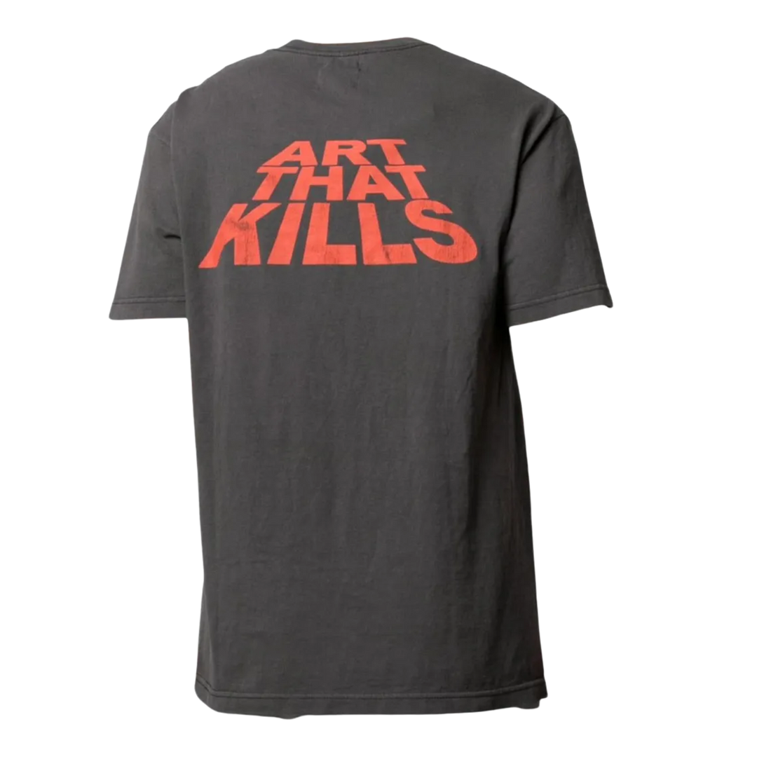 GALLERY DEPT. WASHED BLACK 'ATK STACK' T-SHIRT
