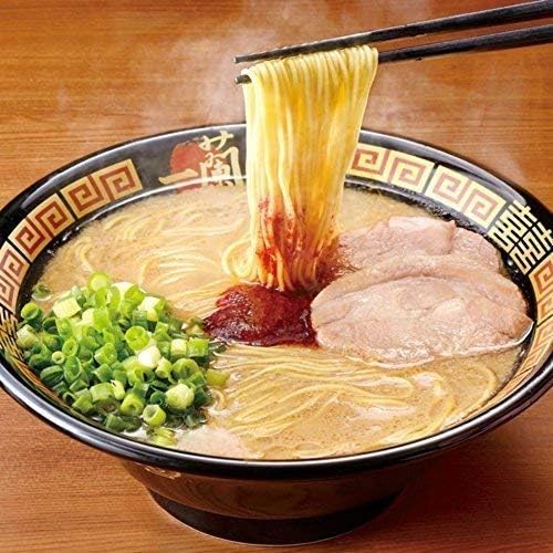 Ichiran Tonkotsu Ramen, Hakata Thin Noodles (Straight), Secret Powder, Set of 5 x 2 Pieces