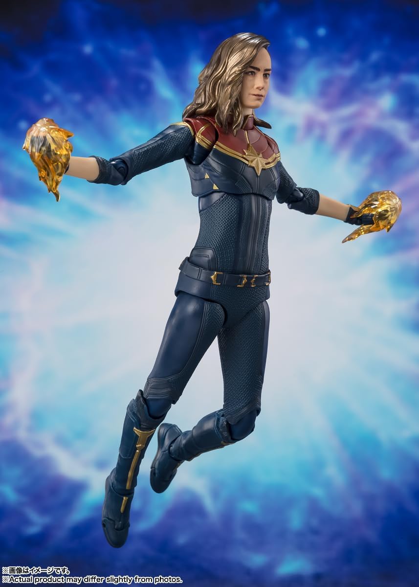 S.H. Figuarts Captain Marvel Approx. 5.9 inches (150 mm), PVC & ABS, Pre-painted Action Figure