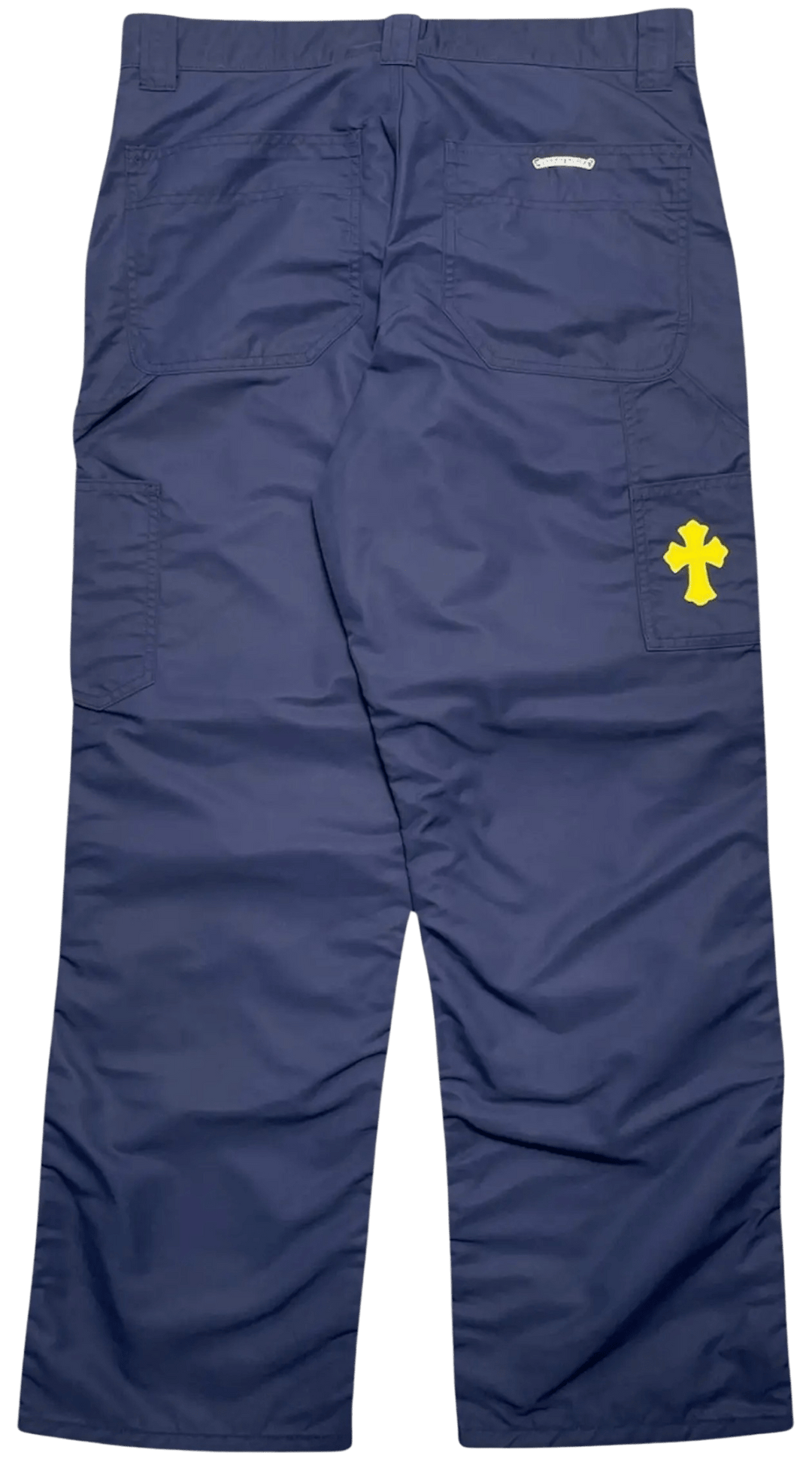 CHROME HEARTS 'NAVY' DOUBLE KNEE NYLON PANTS