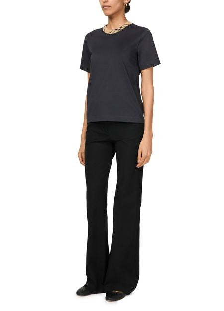 BURBERRY Check T-shirt with collar - Image 2