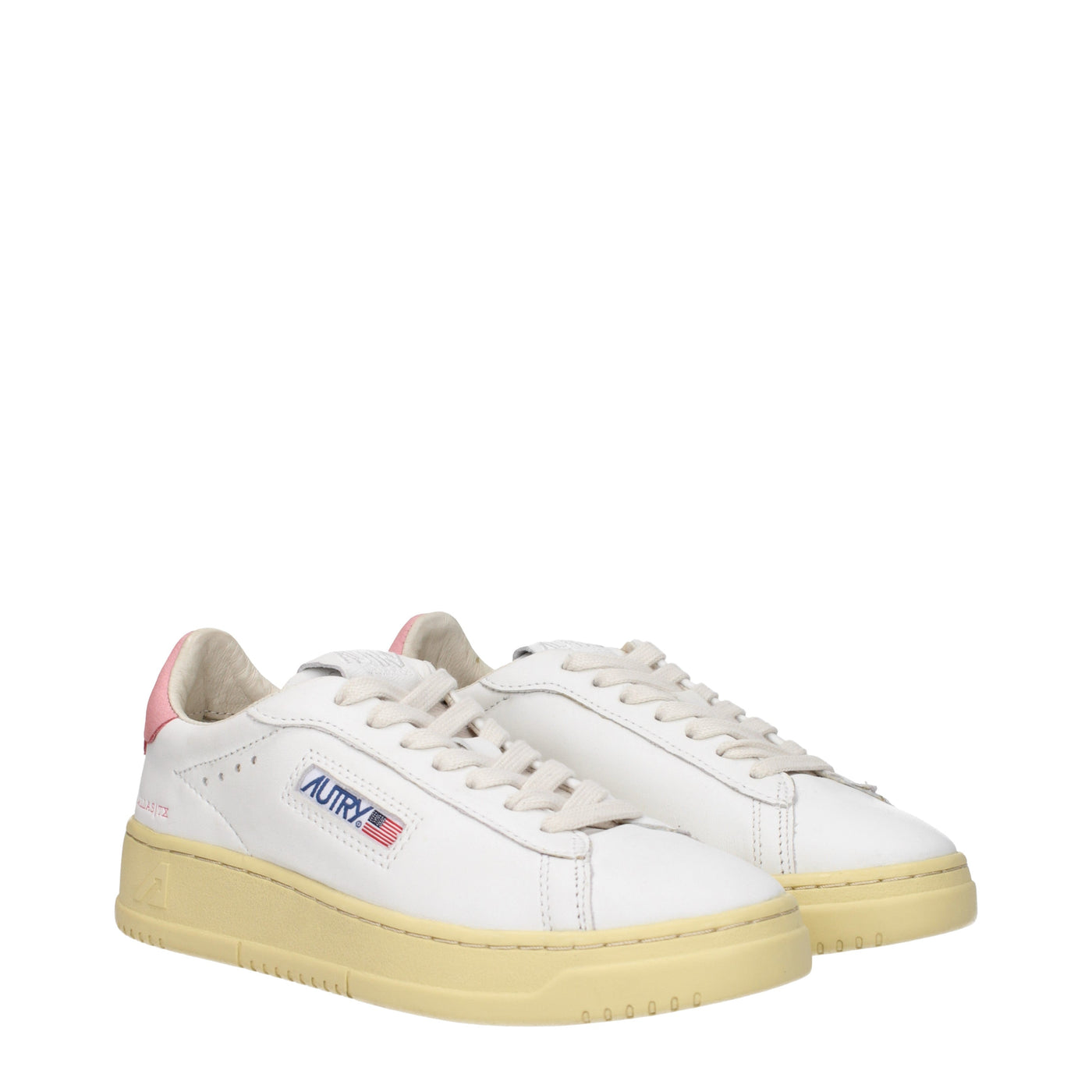 Autry Sneakers Dallas Low Womens Leather White/Pink - Image 2