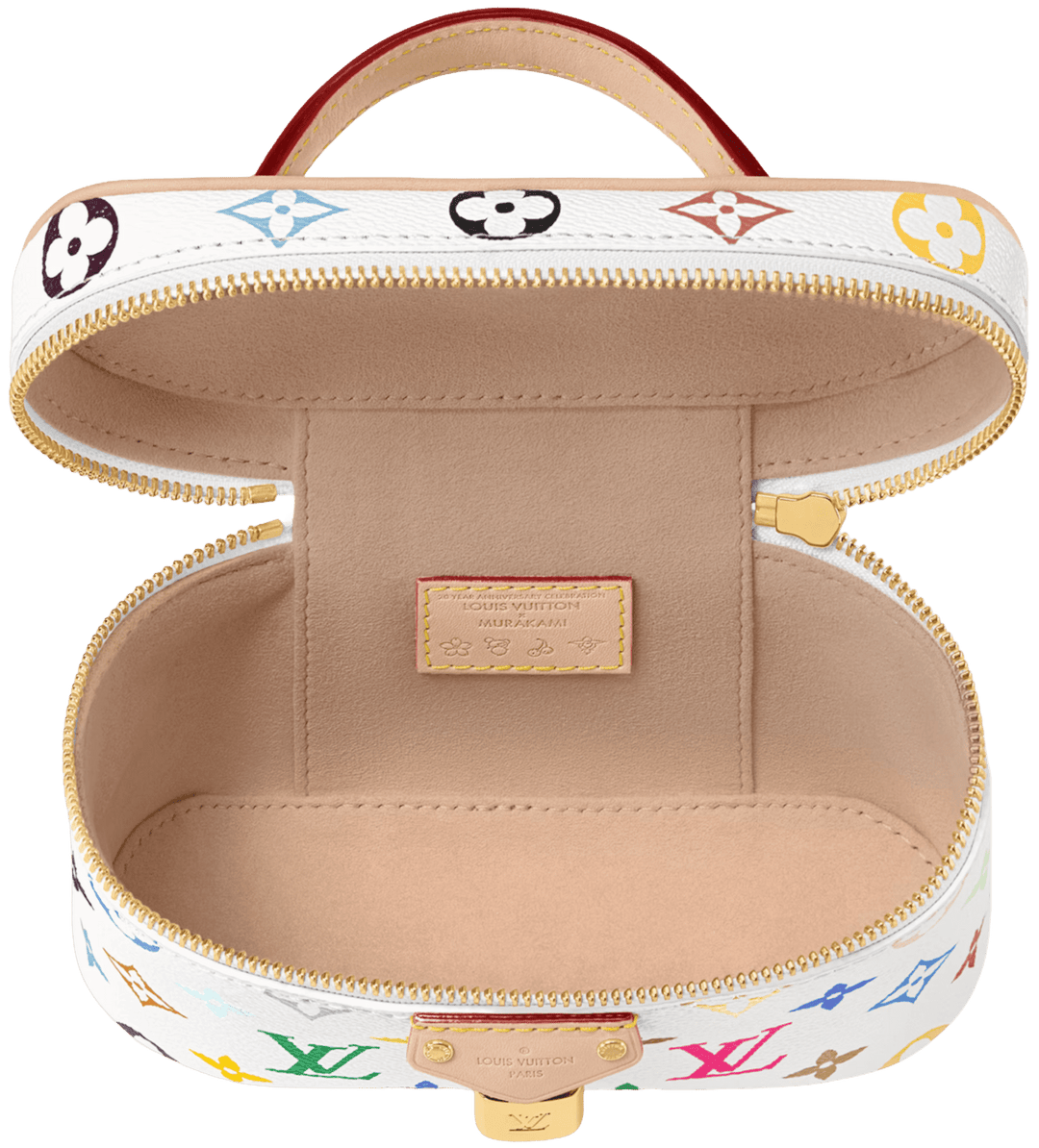 LOUIS VUITTON X TAKASHI MURAKAMI 'MONOGRAM' VANITY CHAIN POUCH