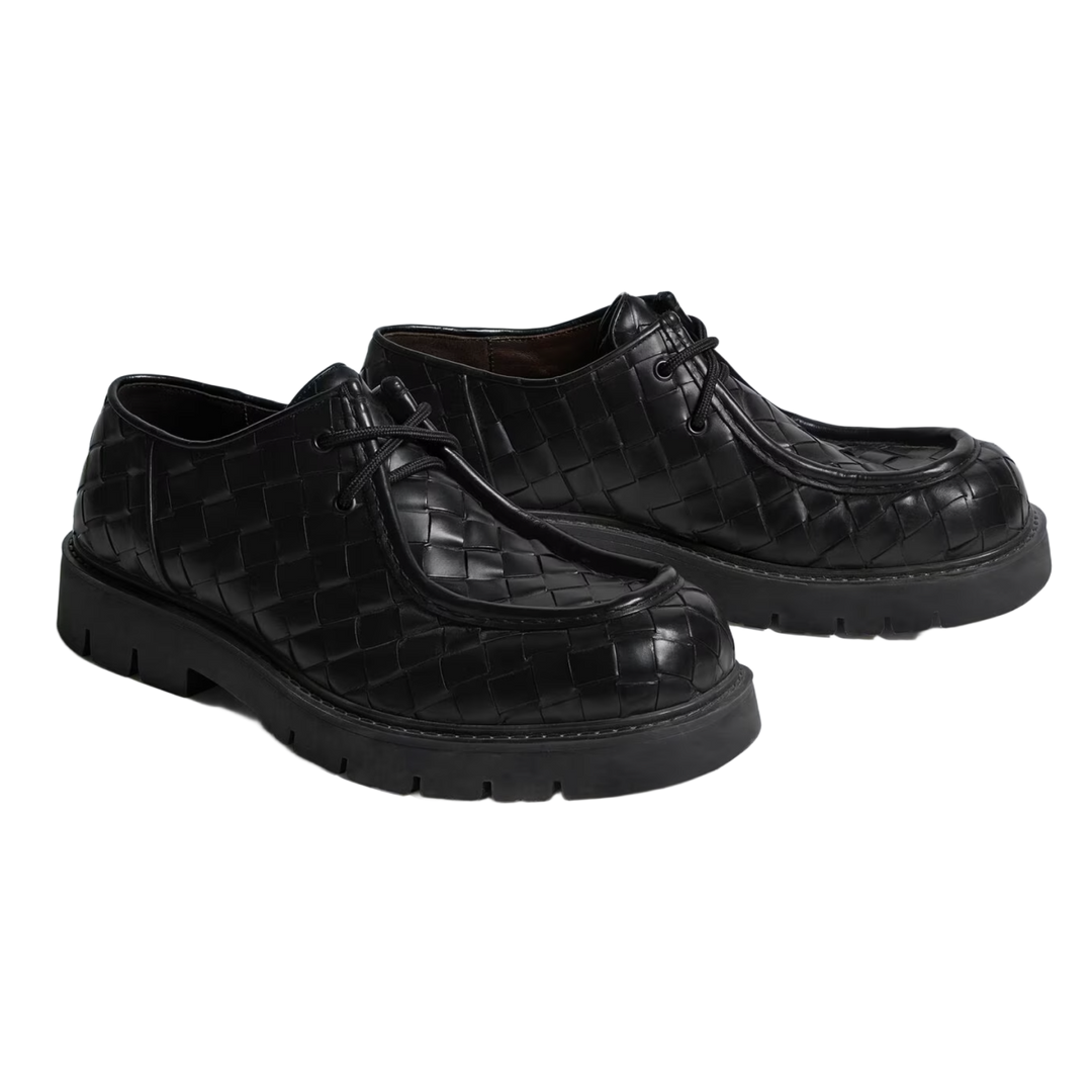 BOTTEGA VENETA 'BLACK' HADDOCK LACE-UP SHOE