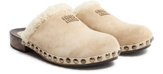 MIU MIU Shearling clogs - Image 2