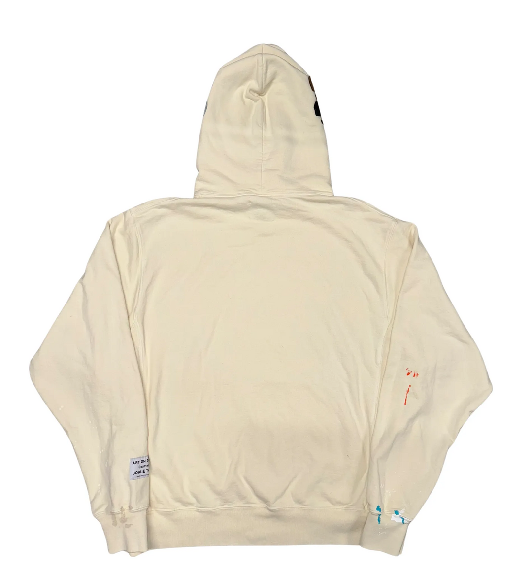 GALLERY DEPT 'G PATCH' CREAM PAINTERS HOODIE