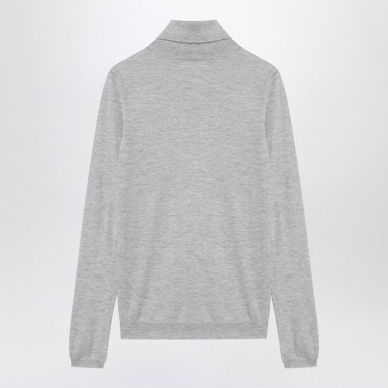 Cashmere BlendのBrunello Cucinelliライトグレーのタートルネック - Image 2