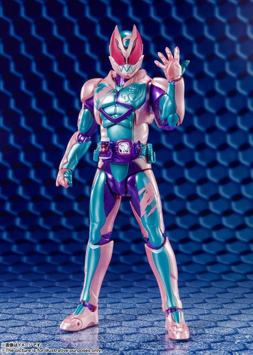 S.H. Figuarts BAS62990 Kamen Rider Review Rex Genome (First Edition), Approx. 5.9 inches (150 mm), PVC, ABS, Pre-painted Action Figure