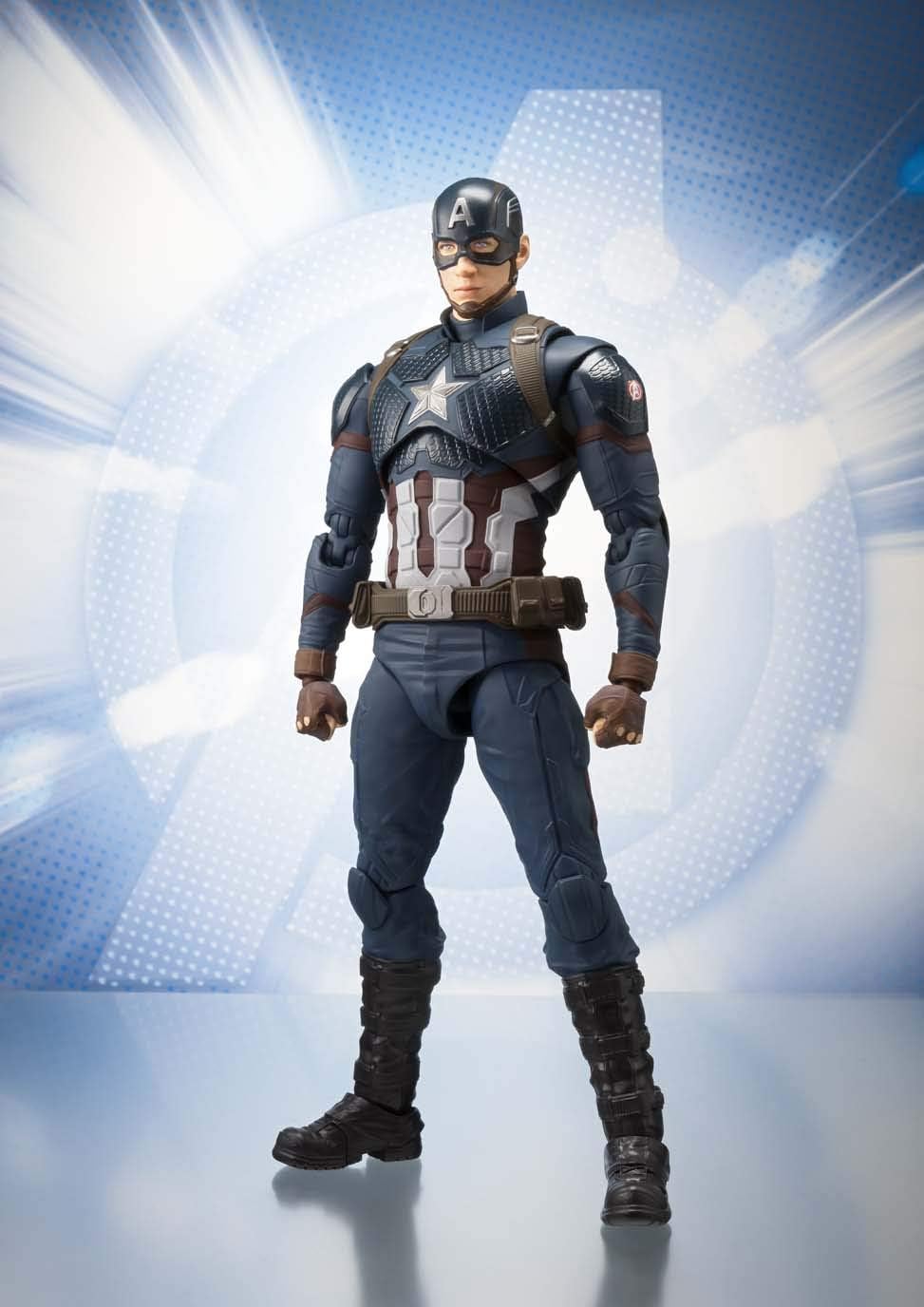 S.H. Figuarts Avengers Captain America (Avengers: Endgame), Approx. 5.9 inches (150 mm), PVC & ABS Pre-Painted Action Figure