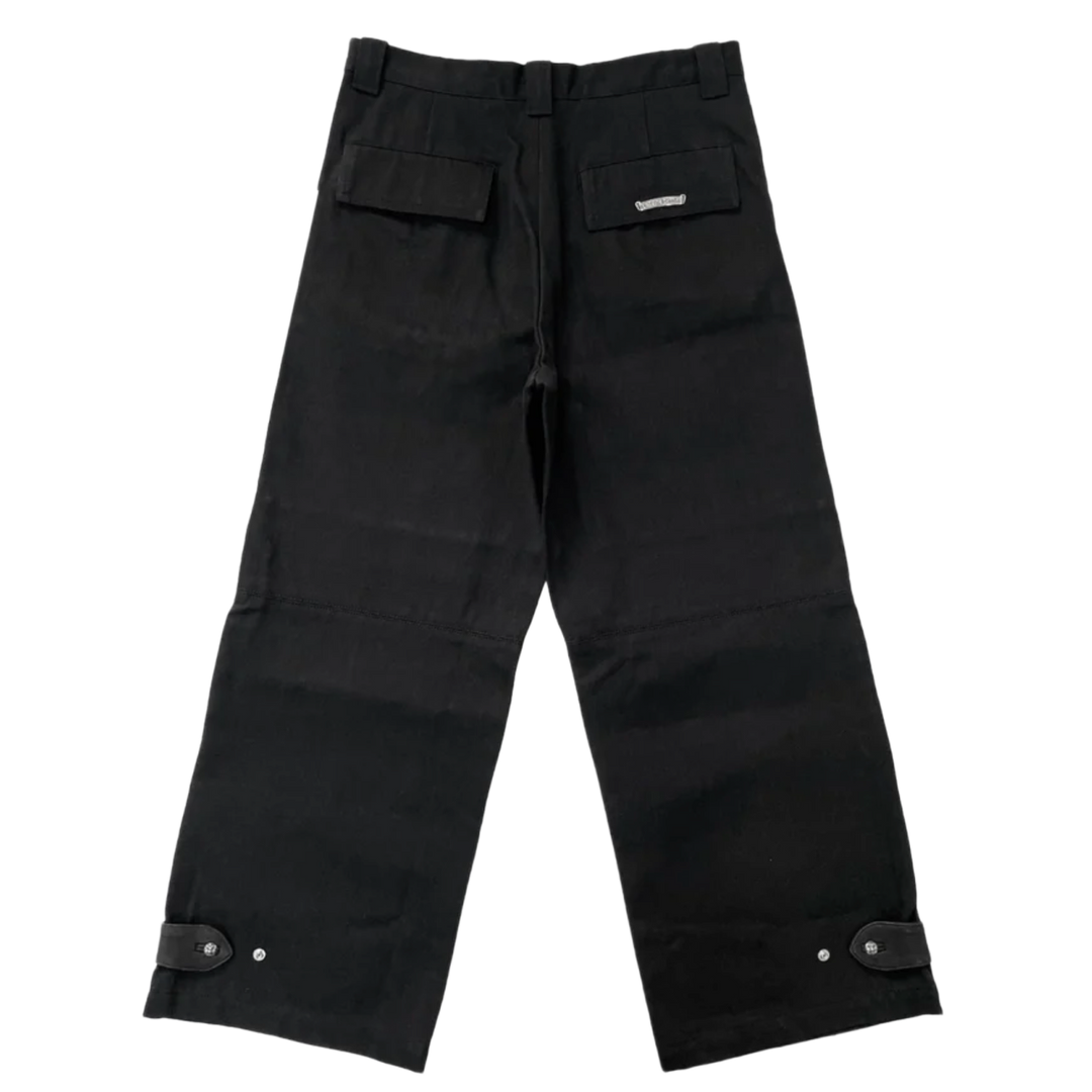 CHROME HEARTS 'STREET SWEEPER' BLACK DENIM PANTS Z