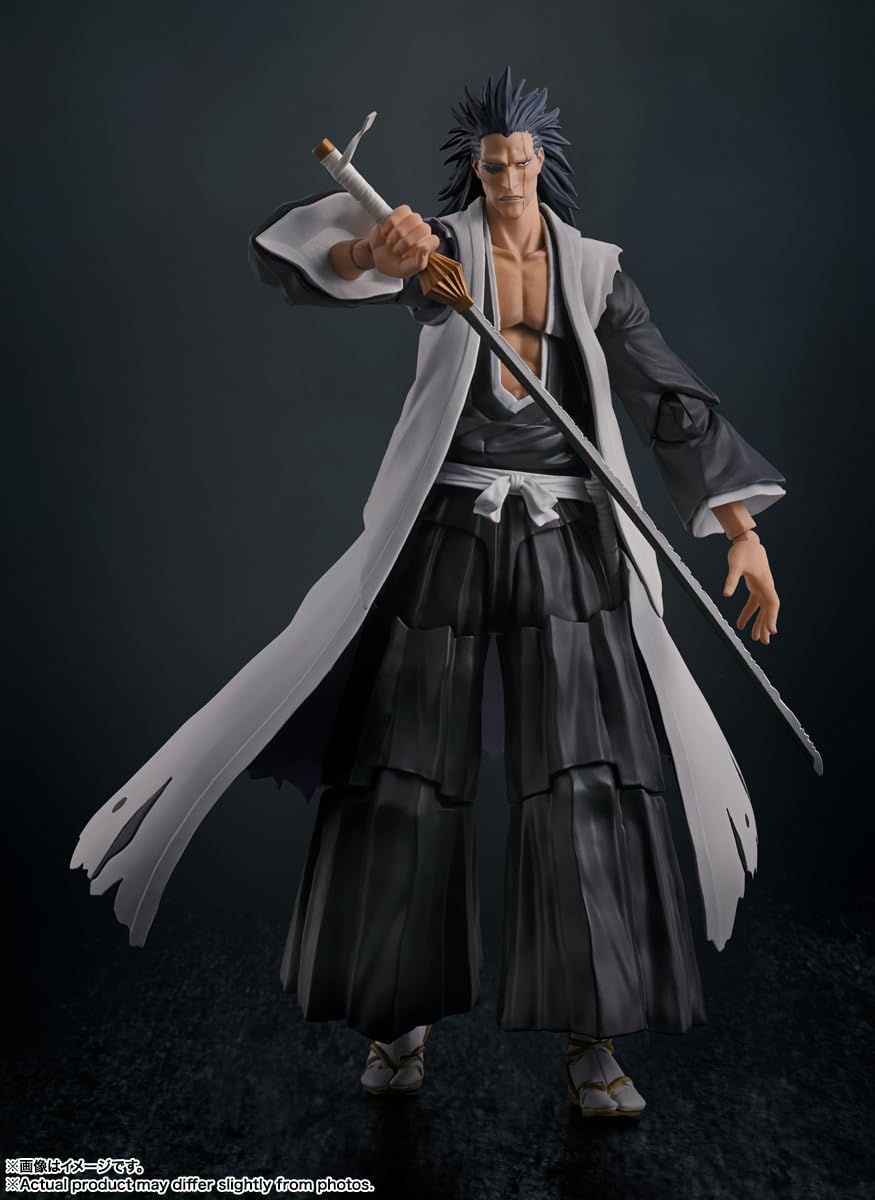S.H. Figuarts BLEACH Millennium Decisive Battle Kenpachi Saraki, Approx. 6.7 inches (170 mm), PVC & ABS, Pre-painted Action Figure