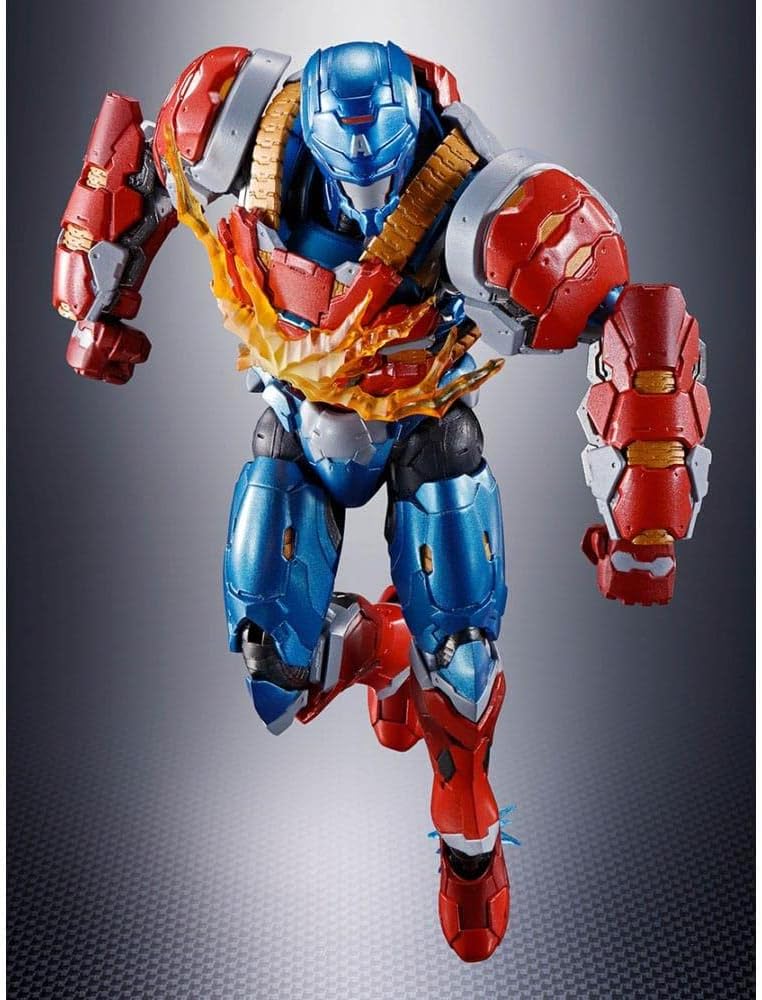 S.H. Figuarts Captain America (Tech On The Avengers), Approx. 6.1 inches (155 mm), PVC, ABS, & Die Cast Pre-Painted Action Figure