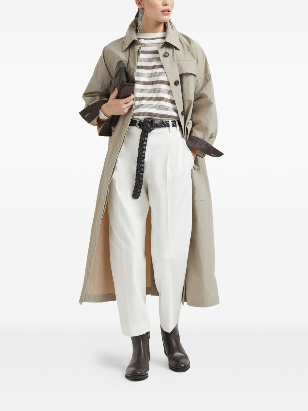 Brunello Cucinelli Nylon Trench Coat - Image 2