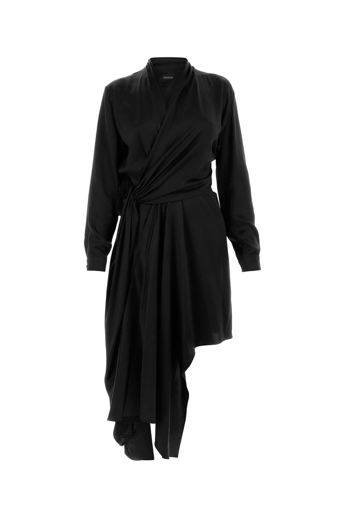 Balenciaga バレンシアガブラックサテンドレス - Image 2