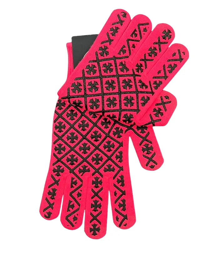 CHROME HEARTS 'WORK' GLOVES PINK
