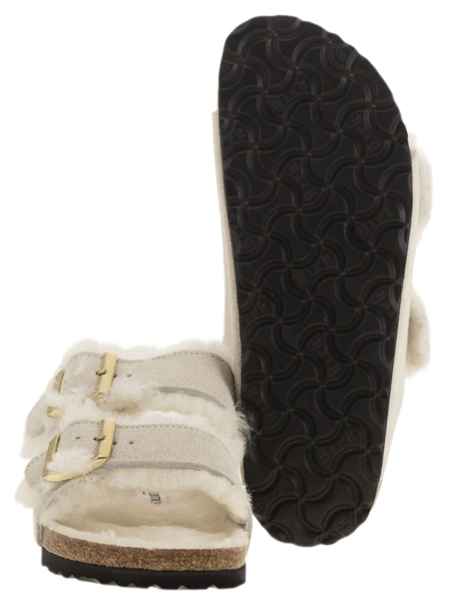 Birkenstock Arizona Suede Lamb Fur Slipper - Image 2