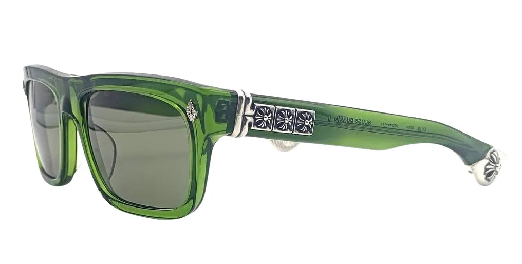 CHROME HEARTS 'SLUSS BUSSIN II' GREEN SUNGLASSES