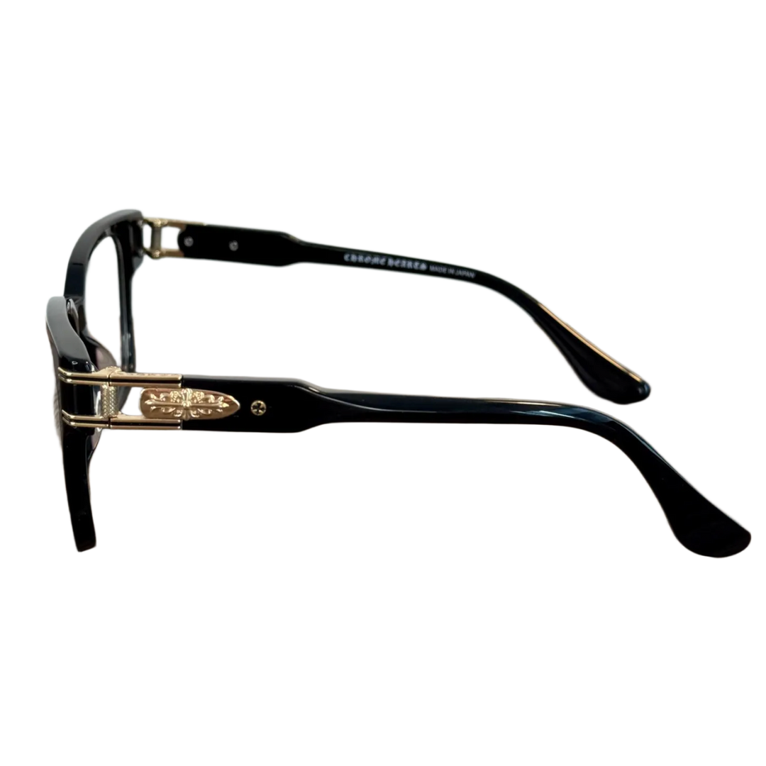 CHROME HEARTS 'BULGE' BLACK/GOLD GLASSES