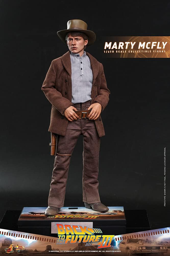 Movie Masterpiece Back to the Future Part 3 Marty McFly 1/6 Scale Figure Brown