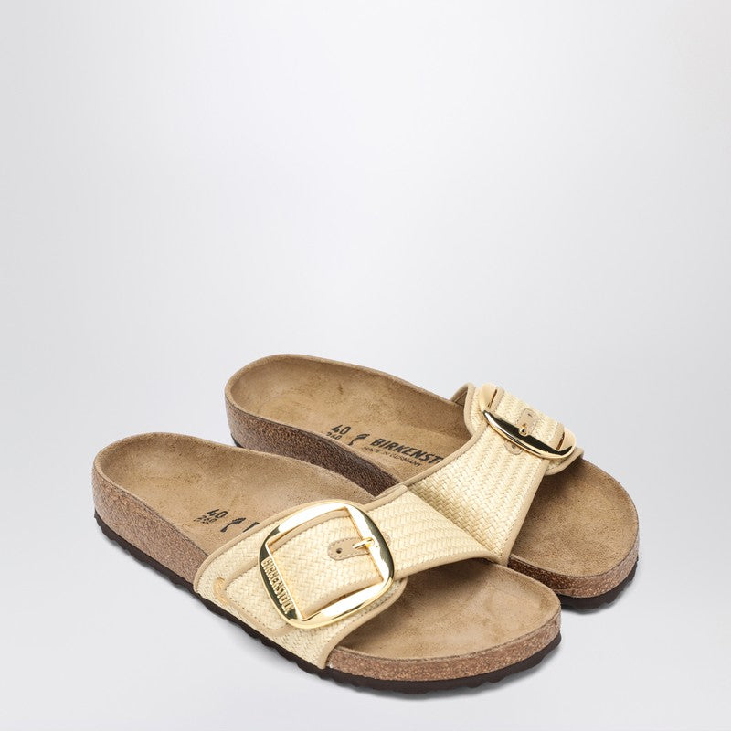 Birkenstock ビルケンシュトックマドリードビッグバックルラフィアスリッパ - Image 2