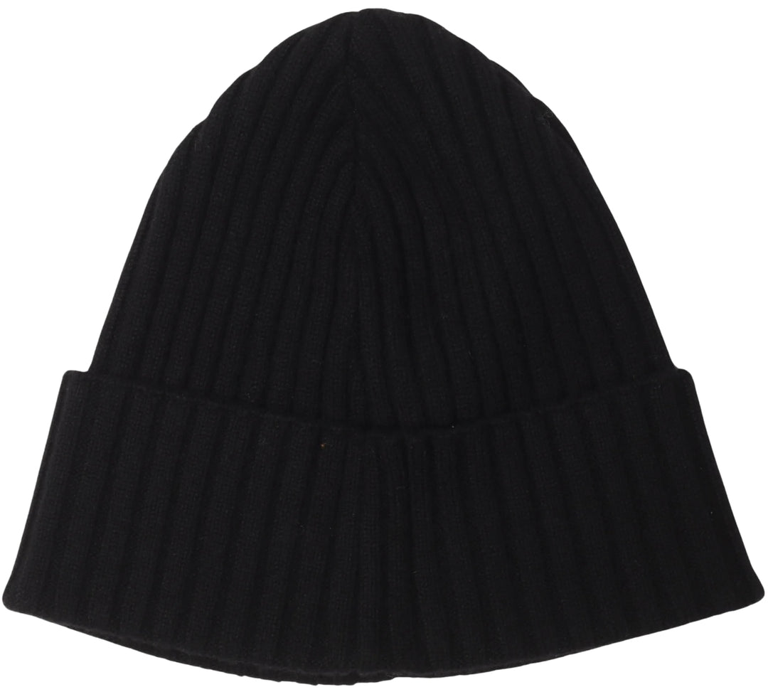CHROME HEARTS CROSS PATCH CASHMERE BLACK BEANIE
