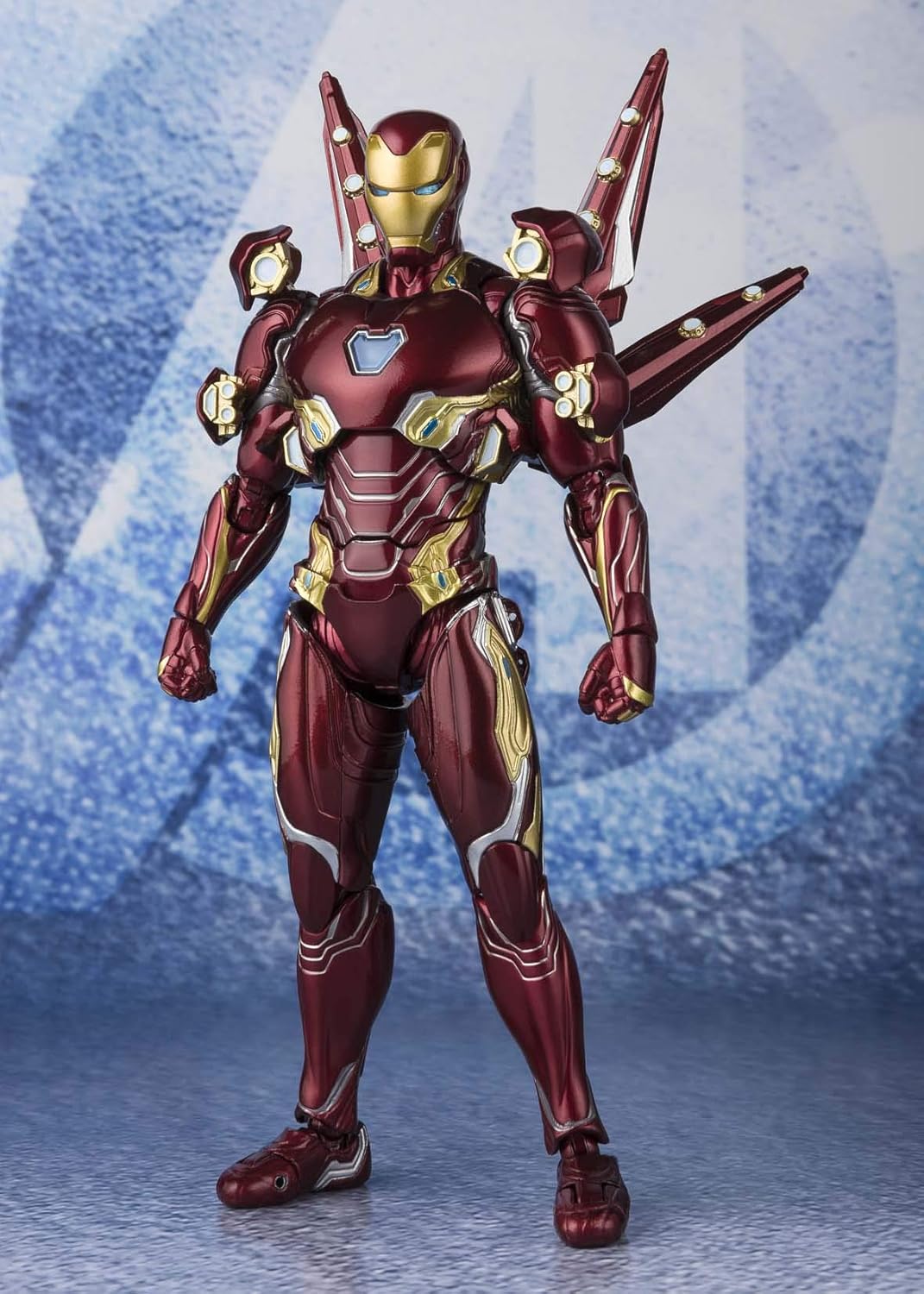 S.H. Figuarts Avengers Iron Man Mark 50 Nano Weapon Set 2 (Avengers: End Game), Approximately 6.1 inches (155 mm), PVC & ABS & Die-cast Pre-Painted Complete Action Figure