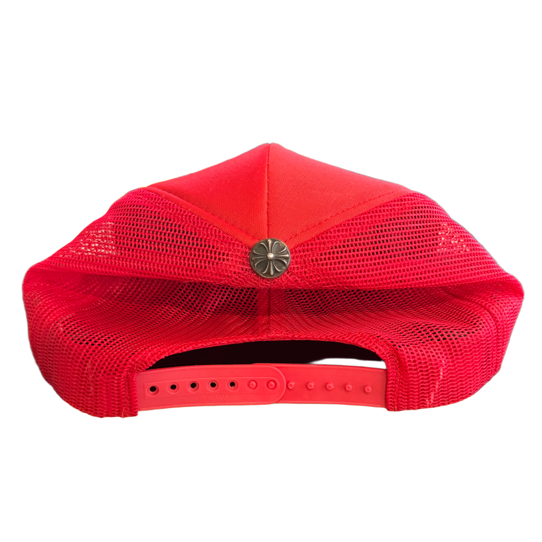 CHROME HEARTS 'RED' CHNY VINTAGE TRUCKER HAT